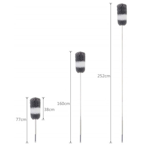 Microfiber Duster Kit, Premium Quality Stainless Steel with Extendable & Bendable Dusters for High-Efficiency Cleaning 1