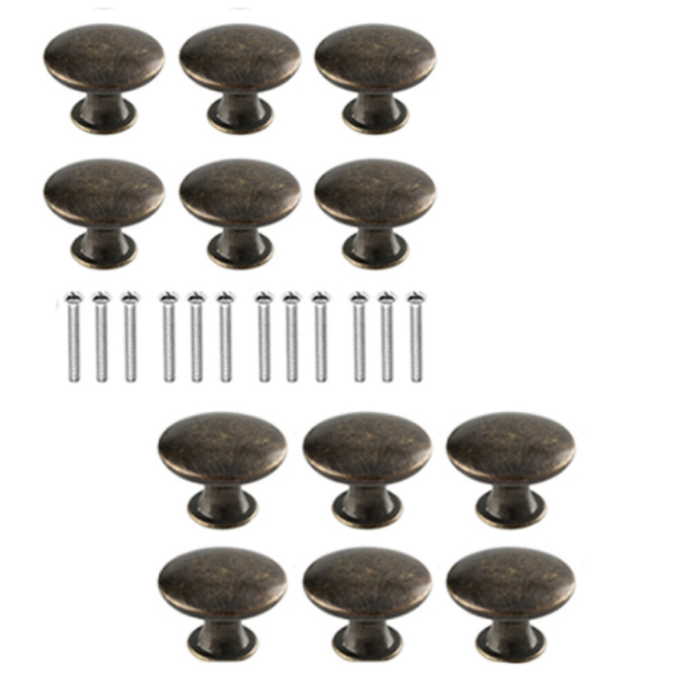 Classic Aesthetics Retro Brass, Easy Installation Antiqued Red Bronze Cabinet Knobs, Antique Brass Drawer Knobs For Dresser, Cupboard, Bathroom 9128293985215
