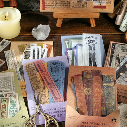 Είδη Scrapbooking για την περιπετειώδη ψυχή, Αυτοκόλλητα σφραγίδων ρετρό αισθητικής 2