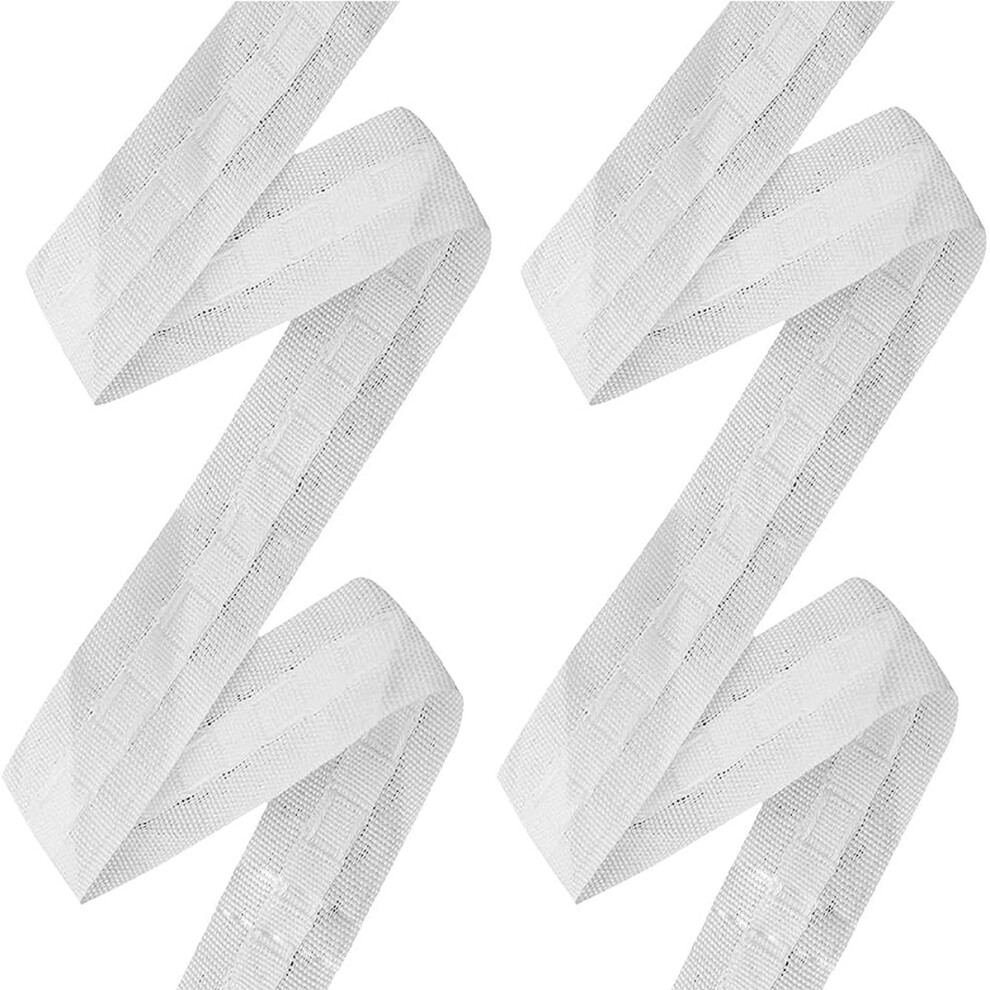 Curtain Pleating Tape, British Style Anti-Aging & Anti-Ultraviolet, For Easy Sewing And Home Decor Projects, 30 M Length, 2.5 Cm Width, White, 9128293063302