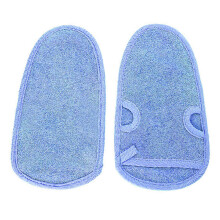 Tiefenpeeling-Handschuh für seidig-weiche Haut, Duschhandschuhe aus natürlichem Zellstoff, 1 Stück, blau, strapazierfähige Handschuhe für die