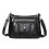 Bolsa transversal feminina com alça de ombro ajustável, em couro PU macio e leve, com diversos bolsos e design resistente. 1