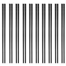 Hashis reutilizáveis, próprios para lava-louças, ideais para culinária asiática. Feitos de fibra de vidro livre de BPA com textura fosca e
