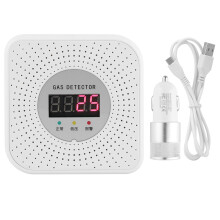 Natural Gas Leak Detector Carbon Monoxide Detectors With Dual Sensor Dual Alarm System Plug In LCD Display For Home And Rv Use