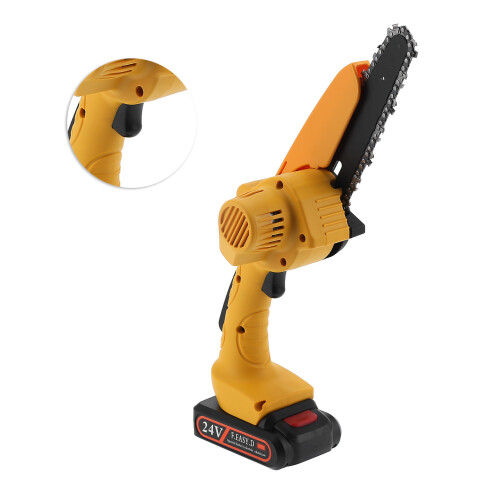 Compact Design Pruning Chainsaw, Adjustable Extension Pole For Versatile Use, Ergonomic Handle For Comfort, Lightweight And Portable For Easy 1