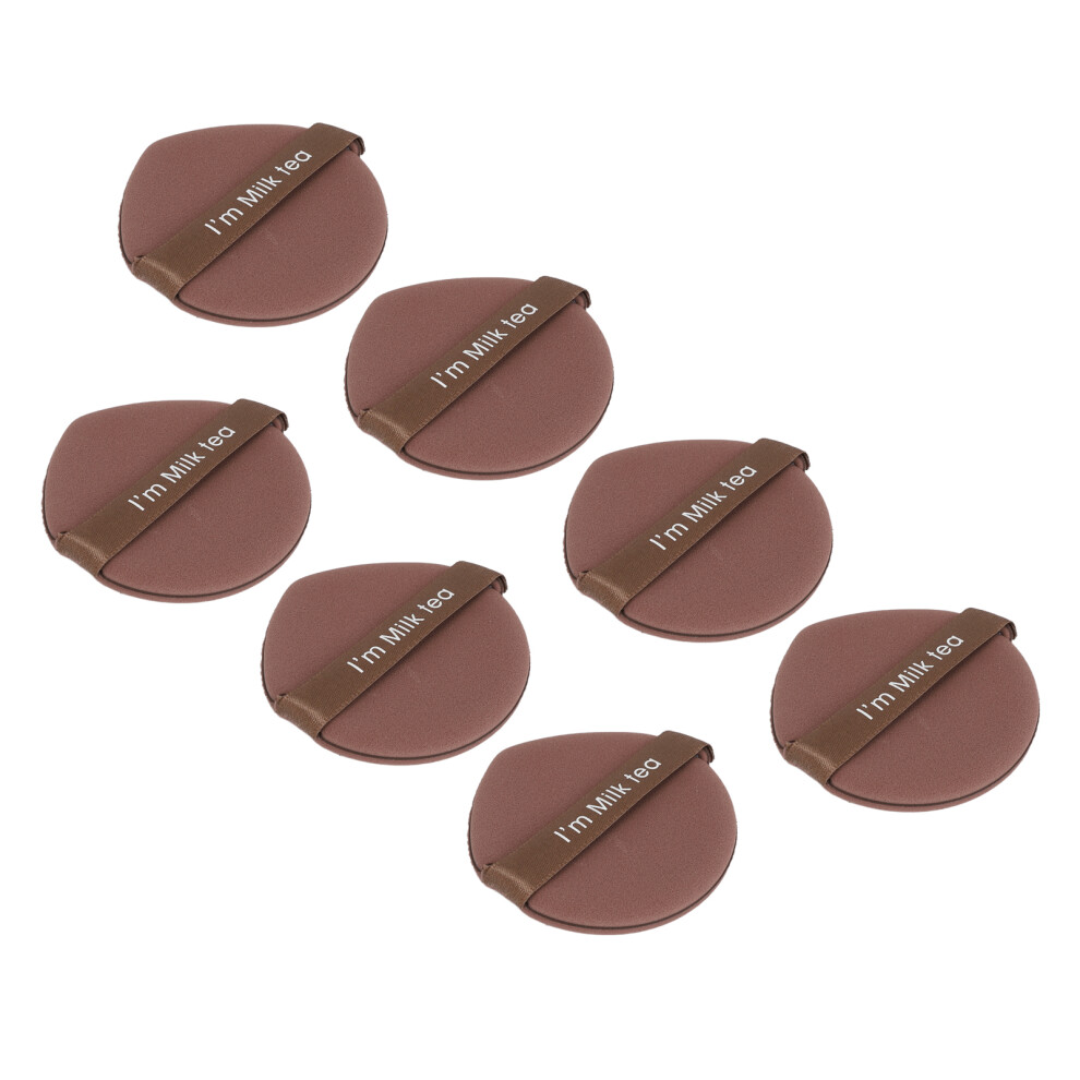 28Pcs Triangle Powder Puff Set, Soft Sponge, Coffee Color