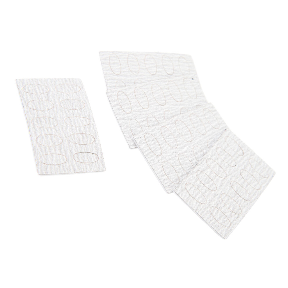 50pcs 240 Grit Nail Cuticle Pusher Sandpaper, Self Adhesive Disposable Nail Art Pre Polishing Sheets