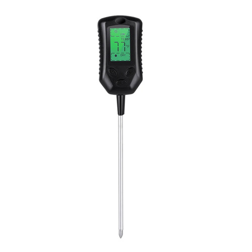 Soil Analyzer Meter Measures Light Temperature Moisture for