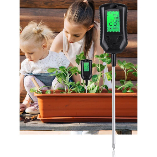 Soil Analyzer Meter Measures Light Temperature Moisture for 1
