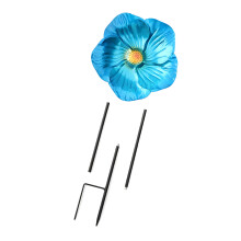 Mangeoires à oiseaux sur le thème des fleurs, fer-Bleu roi
