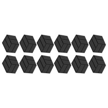 Soundproof Wall Panels Hexagonal Wall Tiles Perfect for-Black