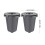 2 Pack Washable Filter Cup Convenient Coffee Pods Reusable 3