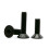 50pcs M2 Black 304 Stainless Steel Countersunk Screws Hex Socket Flat Head RustResistant 1