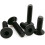 50pcs M2 Black 304 Stainless Steel Countersunk Screws Hex Socket Flat Head RustResistant 4