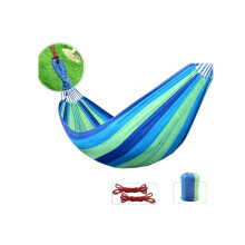 Hammock for Outdoor Garden 200x100cm Breathable Cotton Swing Bed for Camping Travel 150kg Load Blue