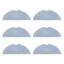 6/8/12Pcs Washable Mop Cloths Rags Pads Accessories-Six Pieces