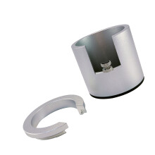 Coffee Tamper Base Espresso Portafilter Stand Aluminum-Silver