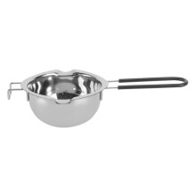 Stainless Steel Chocolate Melting Pot with Ergonomic Silicone Handle, Double Boiler for Butter and Cheese