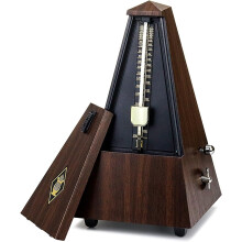 Mechanical Metronome for Piano Guitar Violin Guzheng (Color: Brown)