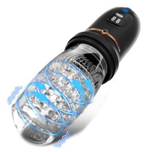 Portable Electric Vibrator with 10 Modes, Telescopic, Rotation, for Men Couples