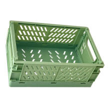 Collapsible Storage Crate for Desktop Skincare Stationery Organization
