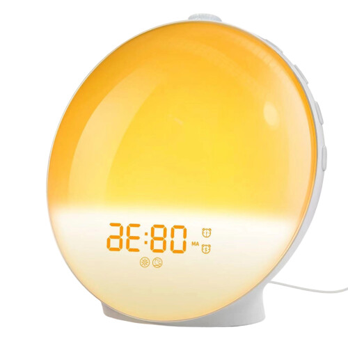 Modifiable Light Wake Up Light Alarm Clock Including Mood Lamp 7