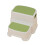 Small Two-Tier Step Stool for Toddlers, Compact Light Green PP Plastic Non-Slip Design, Ideal for Home Use 1