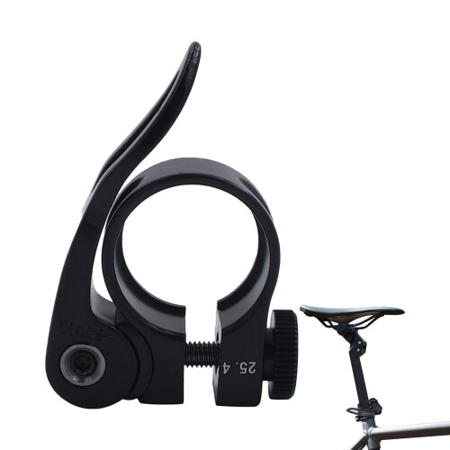 Bicycle Seat Clamp Quick Release, Sandblasted Saddle Clamp, Lightweight Alloy Construction, Easy Installation