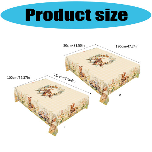 Weiche Samt-Ostertischdecke für-100x150cm ZB702 4 2