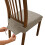 Pack of 4 Classical Striped Grids Pattern Chair Covers-Khaki 1