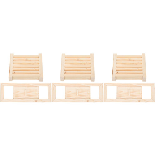 3Sets Khaki Lamellenventil Sauna Lüftung Langlebig 2
