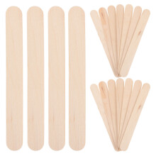 300Stk Kleine Holz-Popsicle-Sticks Fürs Basteln, Und Waxing