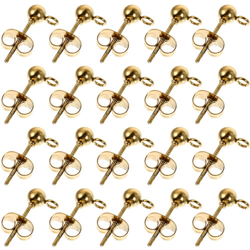 80Stk Ohrstecker, DIY Schmuckherstellung, 2