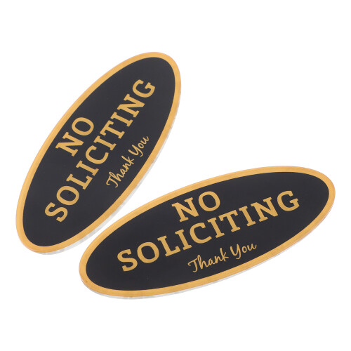 10Ud Señal Adhesiva No Solicitar Resistente Para Casa 2