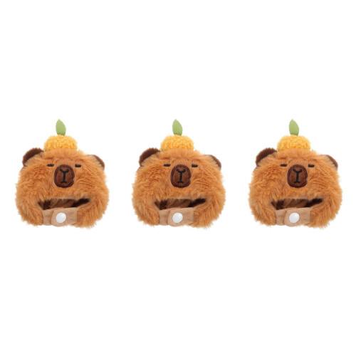 3Ud Gorro De Peluche Cobaya Marrón Claro Accesorio De Ropa 1