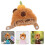 3Ud Gorro De Peluche Cobaya Marrón Claro Accesorio De Ropa 9