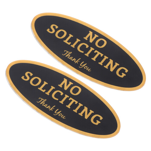 10Ud Señal Adhesiva No Solicitar Resistente Para Casa 1