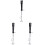 3Ud Patas Para De Aluminio Negro Ajustable Y Resistente 2