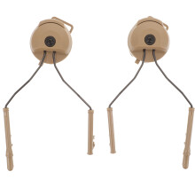 3Paires Adaptateur Casque Rail Casque Multifonction Kaki