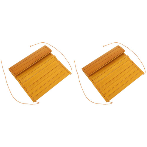 2Ud Tabla De Bambú Khaki Para Arte DIY Y Decoración Retro 2