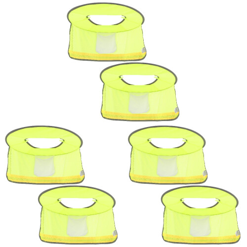 6Ud Protector Cuello Casco Verde Claro Total Construcción 1