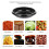 300Pièces Petites Assiettes Noires Pour Sauces Condiments 7
