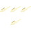 4Ud Cucharas Decorativas Doradas De Acero Inoxidable Hogar 3