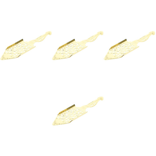 4Ud Cucharas Decorativas Doradas De Acero Inoxidable Hogar 2