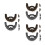 3Ensembles Barbes Adhésives Décoratives Long Costume 8