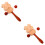 2Pièces Jouet Portable Hochet Bois Bébé Stimulant 7