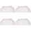 4Pièces Capuchons De Descente PVC Pour Gouttières Longue Durée 7