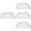 4Pièces Capuchons De Descente PVC Pour Gouttières Longue Durée 8