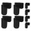 16Pcs Clarinet Thumb Rest Cushions Black Silicone Support Pads 2