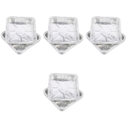 40Pz Contenitori Alluminio Argento Multiuso Per Barbecue 2